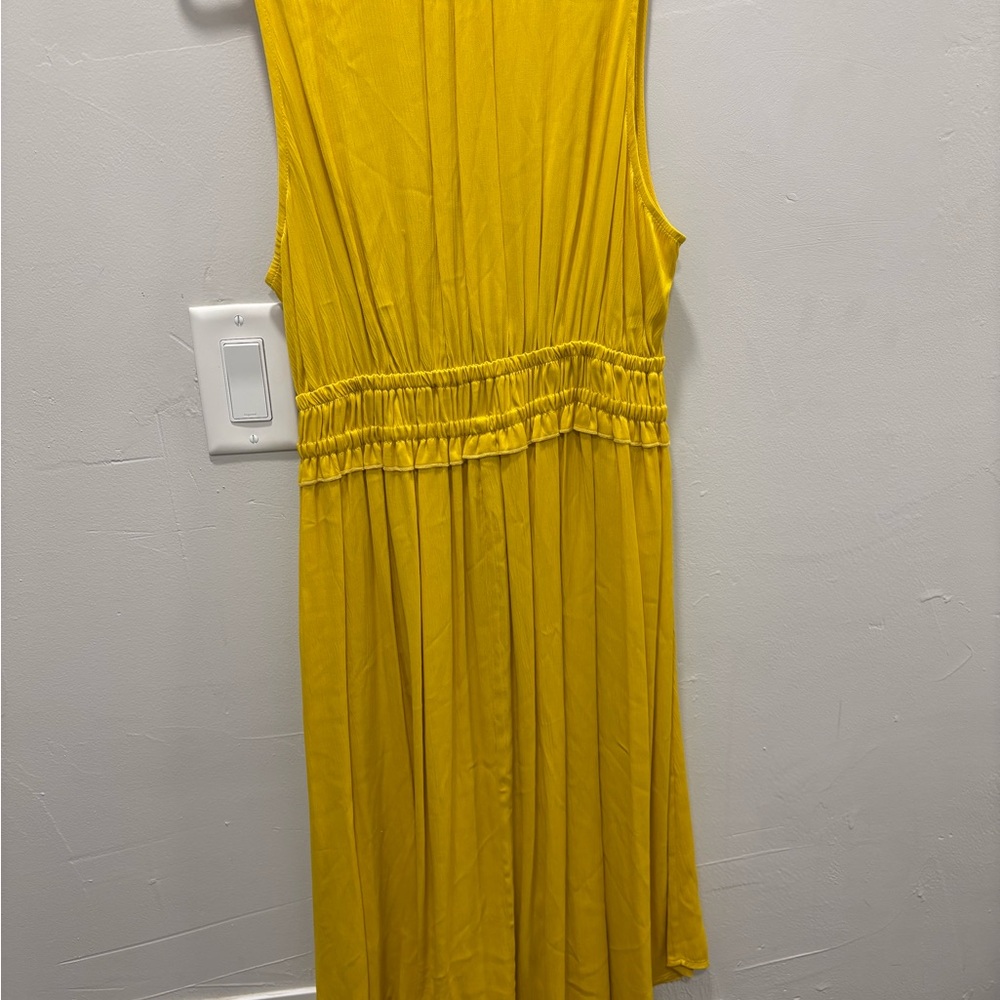 Maeve Mustard Ruffled Dress - Picture 5 of 6